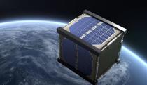 A satellite in space, though its a render.
