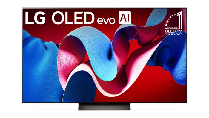 The 65-inch LG OLED evo TV. Product marketing photo against a plain white background.